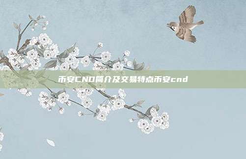 币安CND简介及交易特点币安cnd