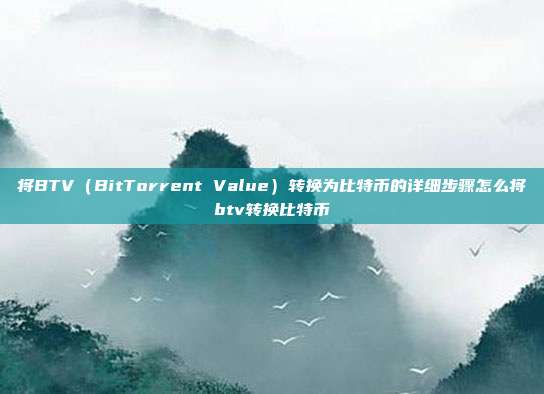 将BTV（BitTorrent Value）转换为比特币的详细步骤怎么将btv转换比特币