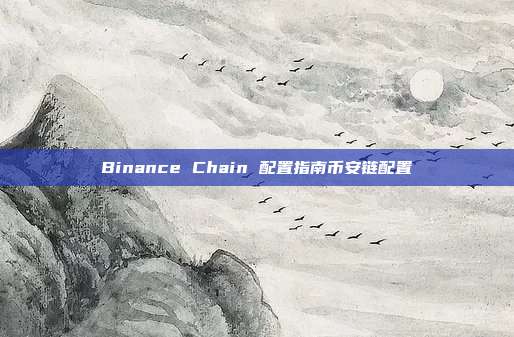 Binance Chain 配置指南币安链配置