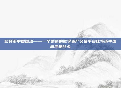 比特币中国国池——一个创新的数字资产交易平台比特币中国国池是什么