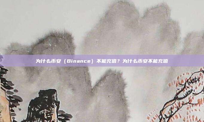 为什么币安（Binance）不能充值？为什么币安不能充值