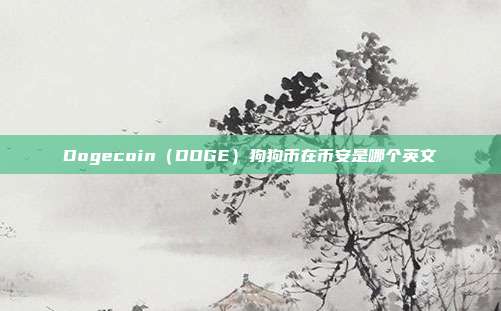 Dogecoin（DOGE）狗狗币在币安是哪个英文