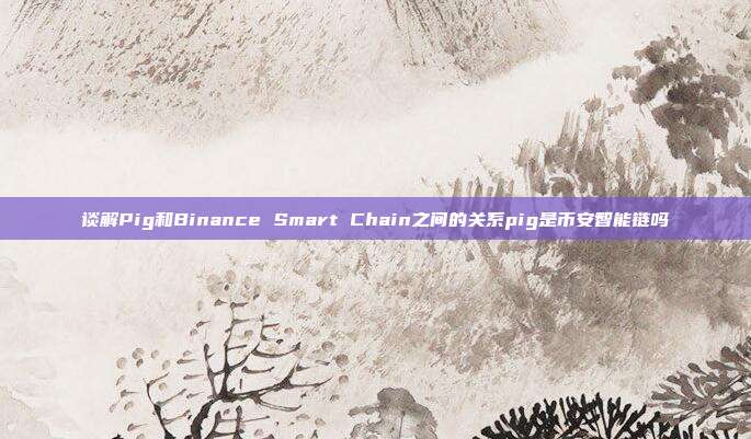 谈解Pig和Binance Smart Chain之间的关系pig是币安智能链吗