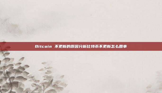 Bitcoin 不更新的原因分析比特币不更新怎么回事