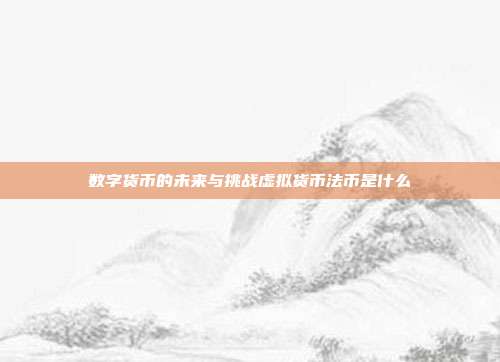 数字货币的未来与挑战虚拟货币法币是什么