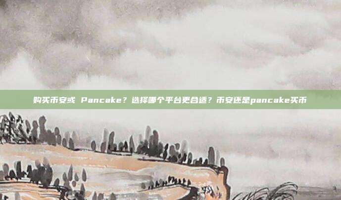 购买币安或 Pancake？选择哪个平台更合适？币安还是pancake买币