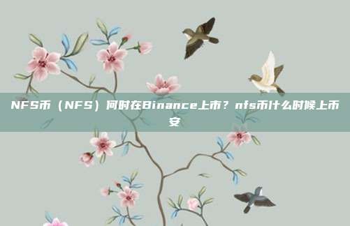 NFS币（NFS）何时在Binance上市？nfs币什么时候上币安