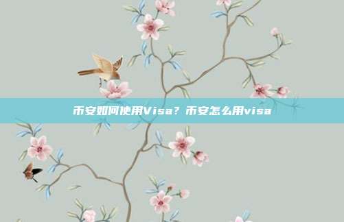 币安如何使用Visa？币安怎么用visa