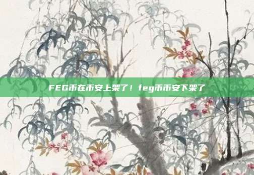 FEG币在币安上架了！feg币币安下架了