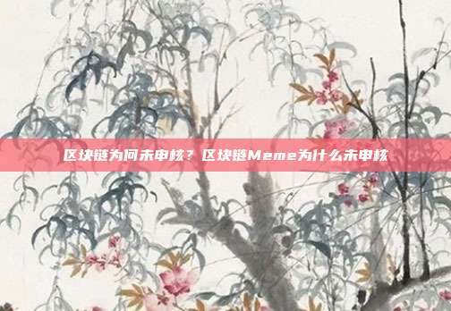 区块链为何未申核？区块链Meme为什么未申核