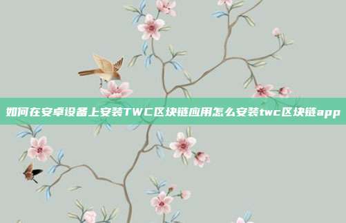 如何在安卓设备上安装TWC区块链应用怎么安装twc区块链app