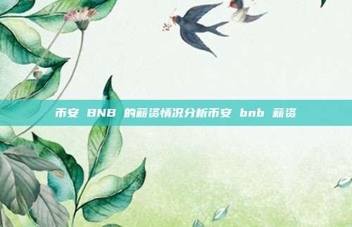 币安 BNB 的薪资情况分析币安 bnb 薪资