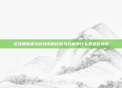 区块链技术与比特币的比较与分析中什么类似比特币