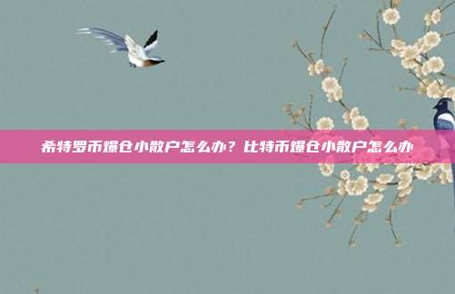 希特罗币爆仓小散户怎么办？比特币爆仓小散户怎么办