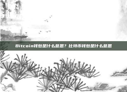 Bitcoin钱包是什么意思？比特币钱包是什么意思