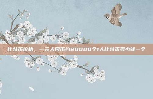 比特币价格，一元人民币约20000个1人比特币多少钱一个