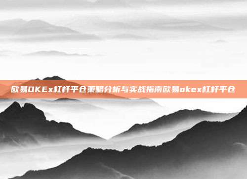 欧易OKEx杠杆平仓策略分析与实战指南欧易okex杠杆平仓