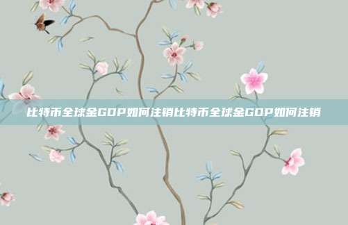 比特币全球金GDP如何注销比特币全球金GDP如何注销