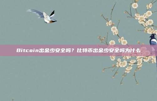 Bitcoin出金少安全吗？比特币出金少安全吗为什么