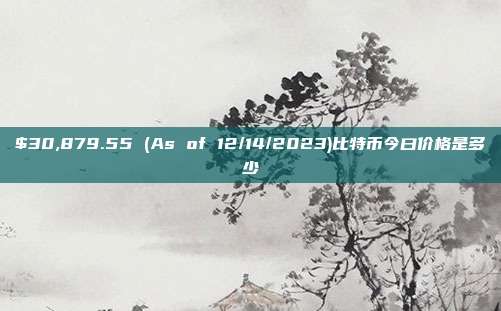 $30,879.55 (As of 12/14/2023)比特币今曰价格是多少