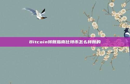 Bitcoin转账指南比特币怎么转账的